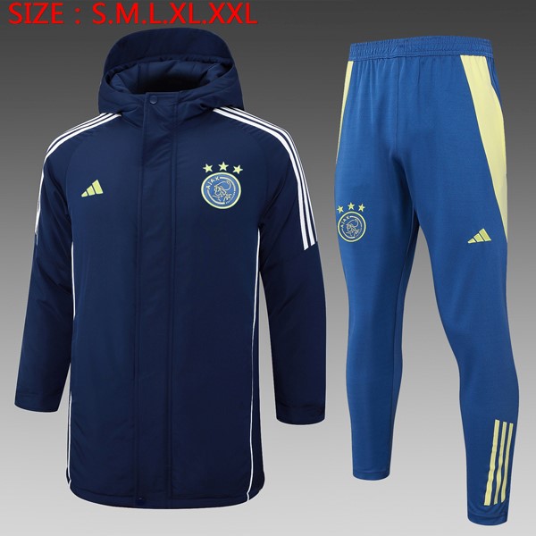 Daunenjacke Ajax Komplett Set 2024-25 Blau